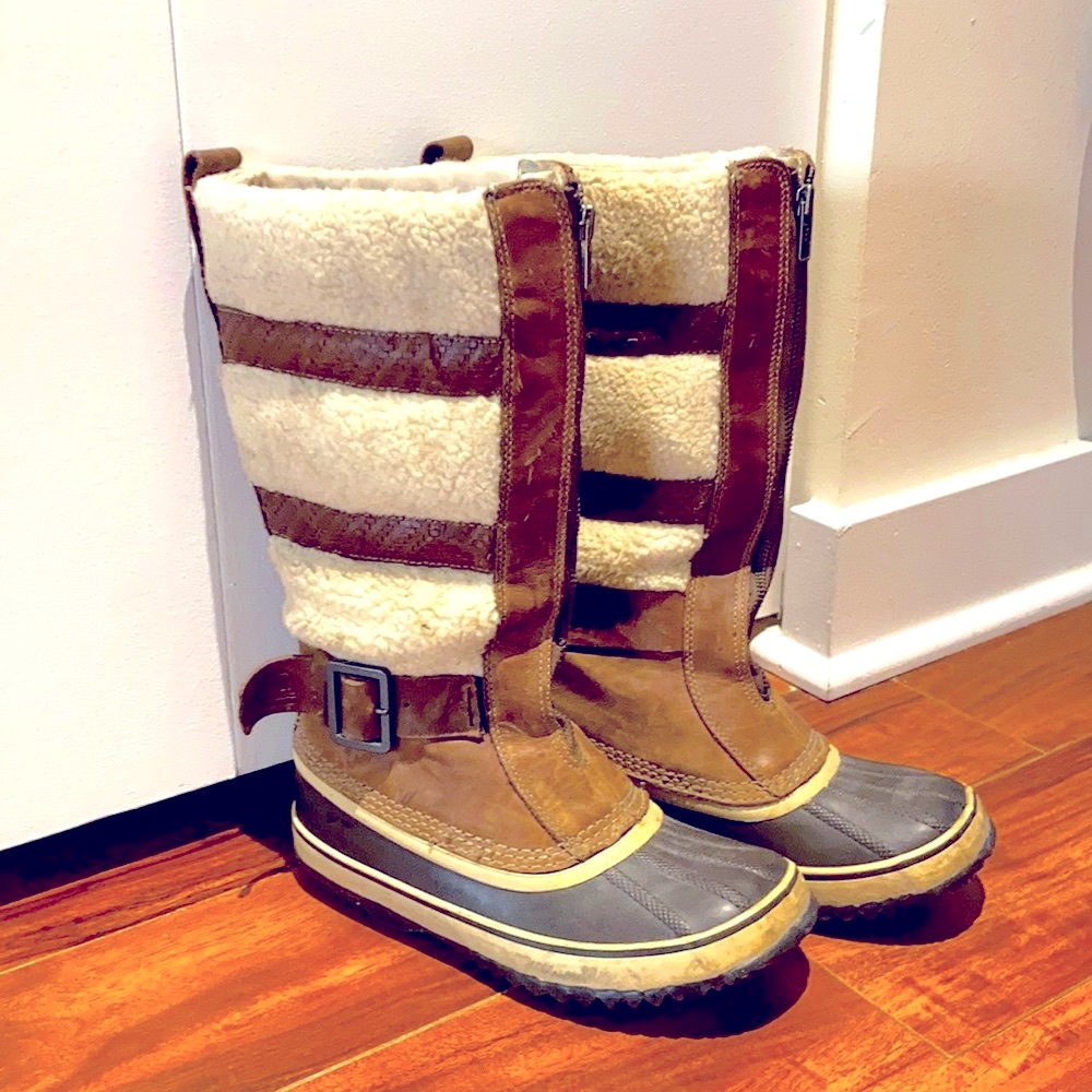 Sorel boots; 7. Well-loved but still fully functional